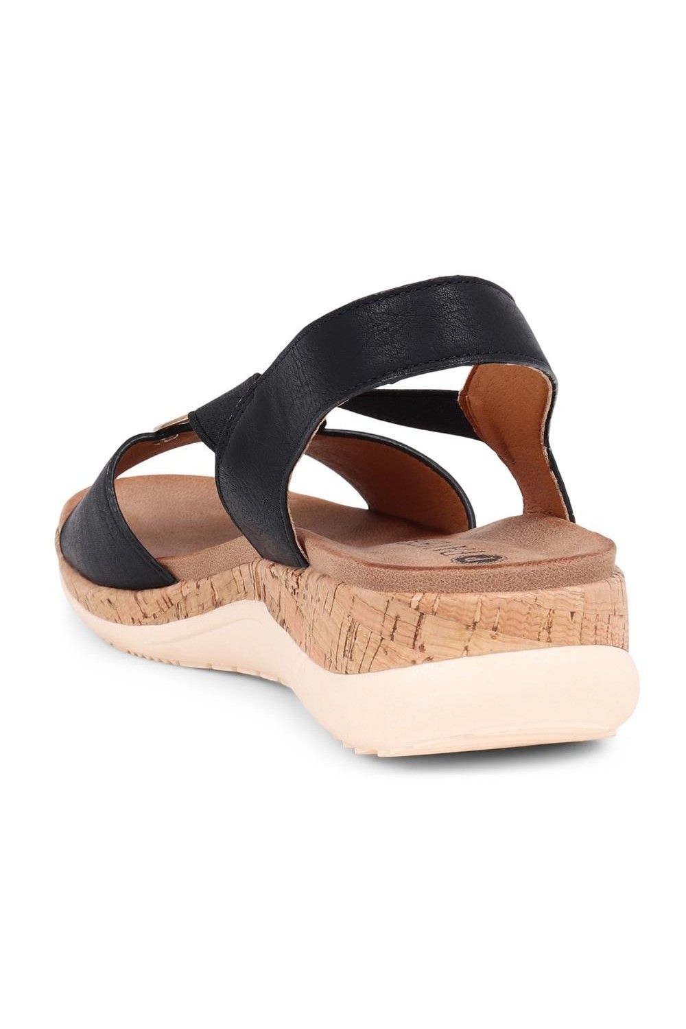 Pavers Women's Slip-On Sandals in Black