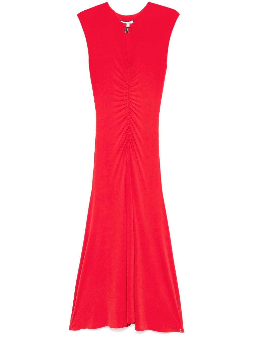 Ruched maxi dress - Red