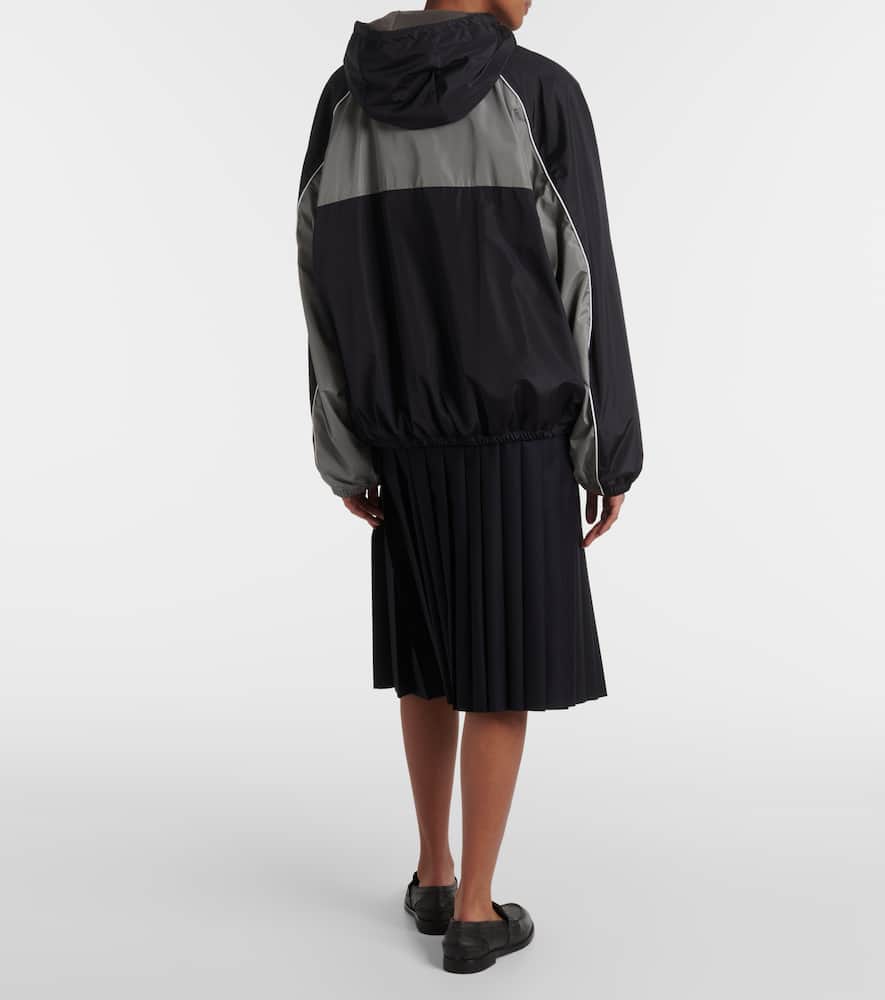 Logo oversized track jacket
