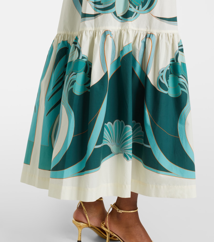 Artemis printed cotton poplin shirt dress