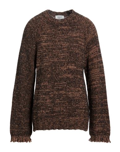 Man Sweater Dark brown Size 36 Alpaca wool, Synthetic fibers, Baby alpaca wool, Organic cotton, Merino Wool