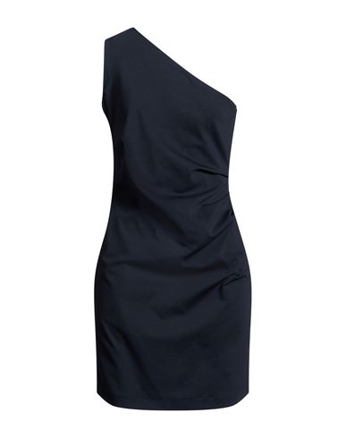 Woman Mini dress Midnight blue Size M Cotton, Polyamide, Elastane