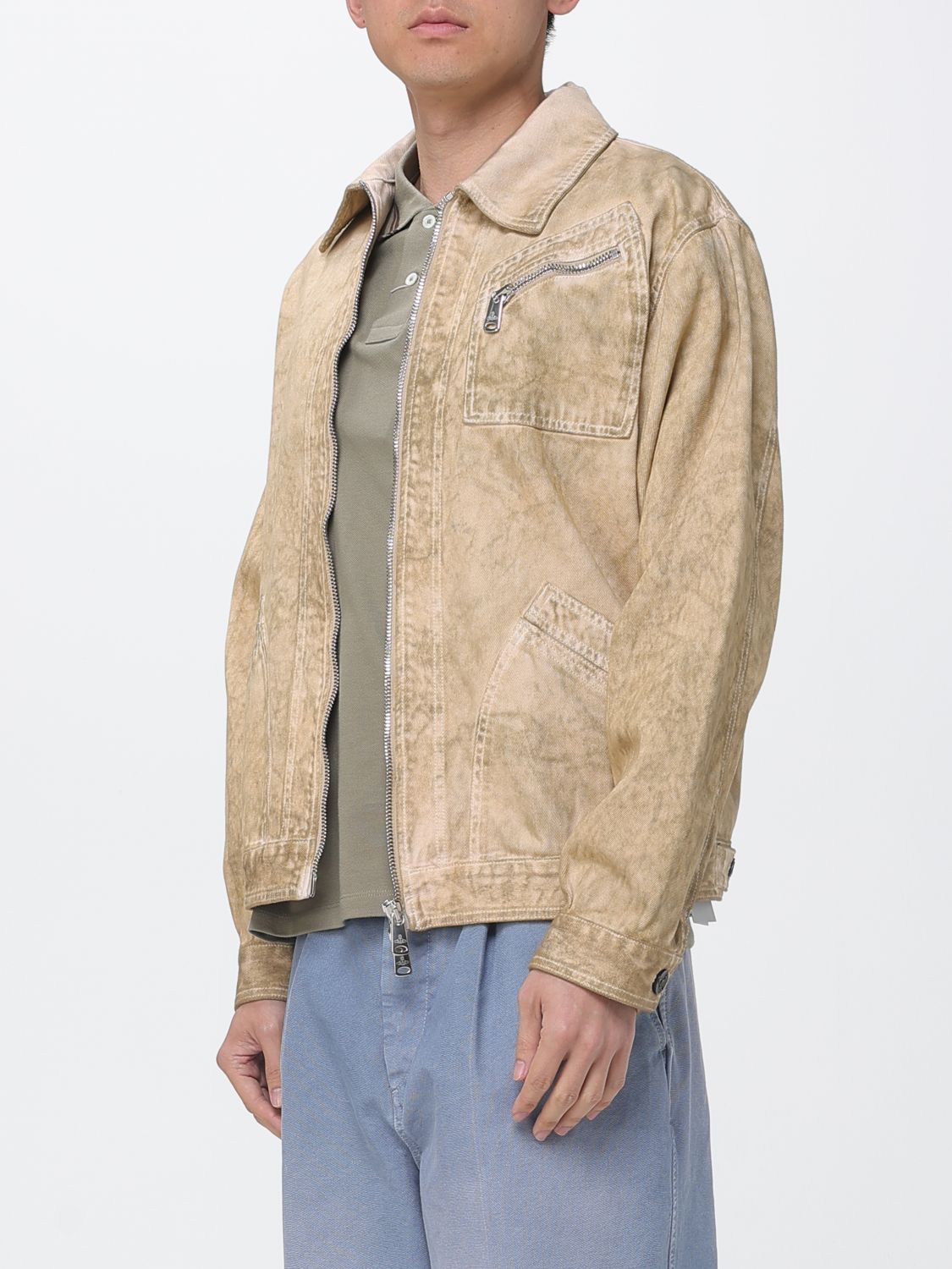 Jacket Men color Green