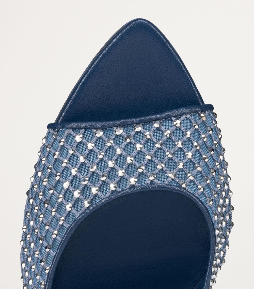 Apostropha Mesh Strass Mules 80