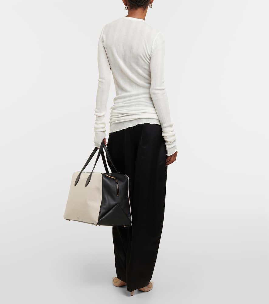 Byron cotton-blend jersey top