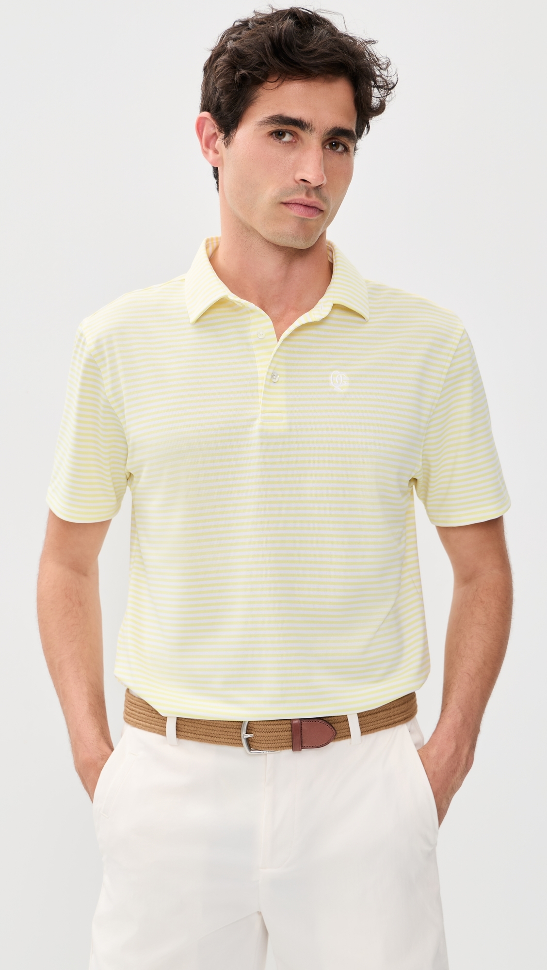 Randoplh Striped Polo Yellow