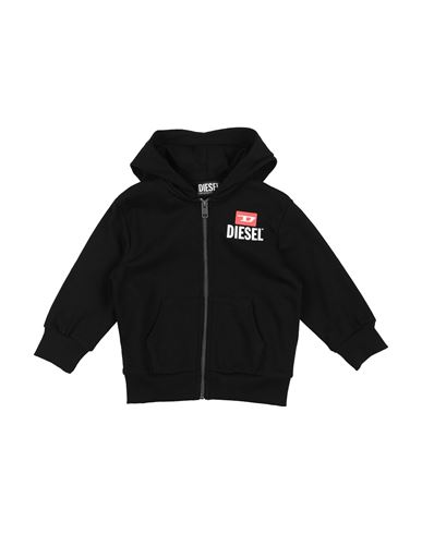 Kid Boy Sweatshirt Black Size 10 Cotton, Polyester, Elastane