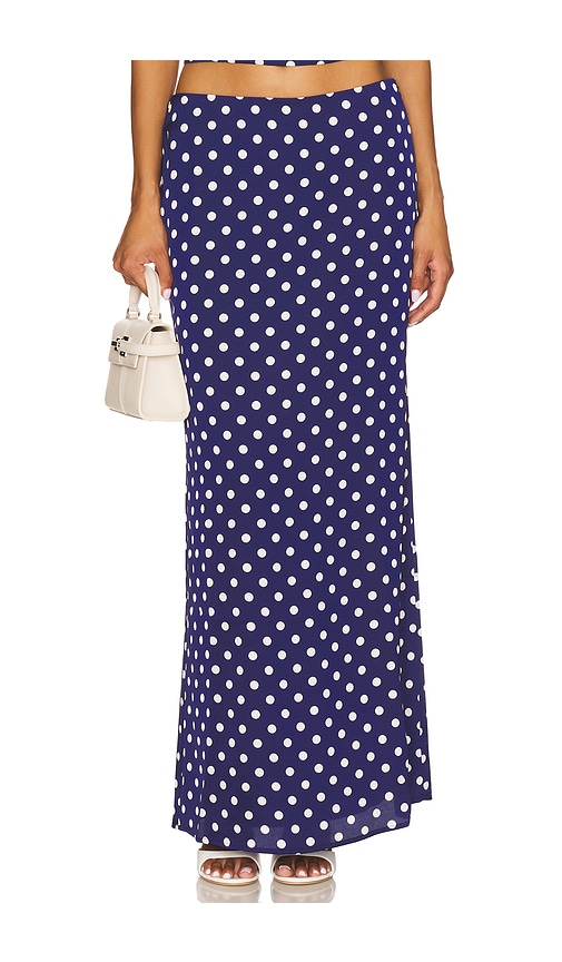 MORE TO COME Annie Maxi Skirt in Navy. M. Also in