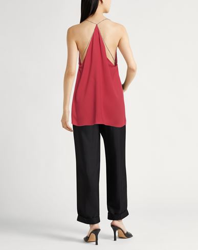 Fabiana Filippi Woman Top Red Size 4 Viscose, Ecobrass