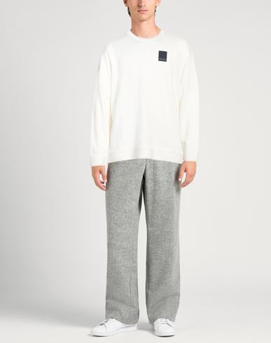 Man Sweater Ivory Size L Cotton