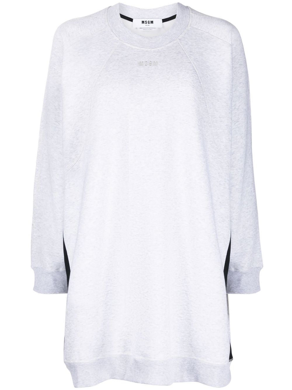 Side-stripe oversized sweatshirt - Grey