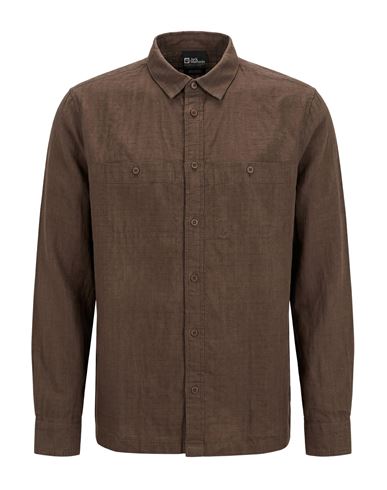 Man Shirt Brown Size XL Hemp, Organic cotton