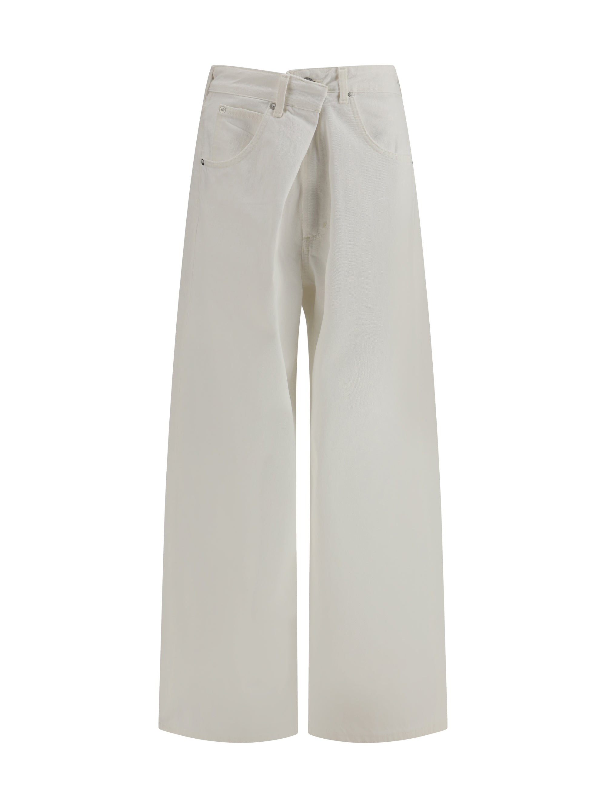 Vana Fold Jeans — White