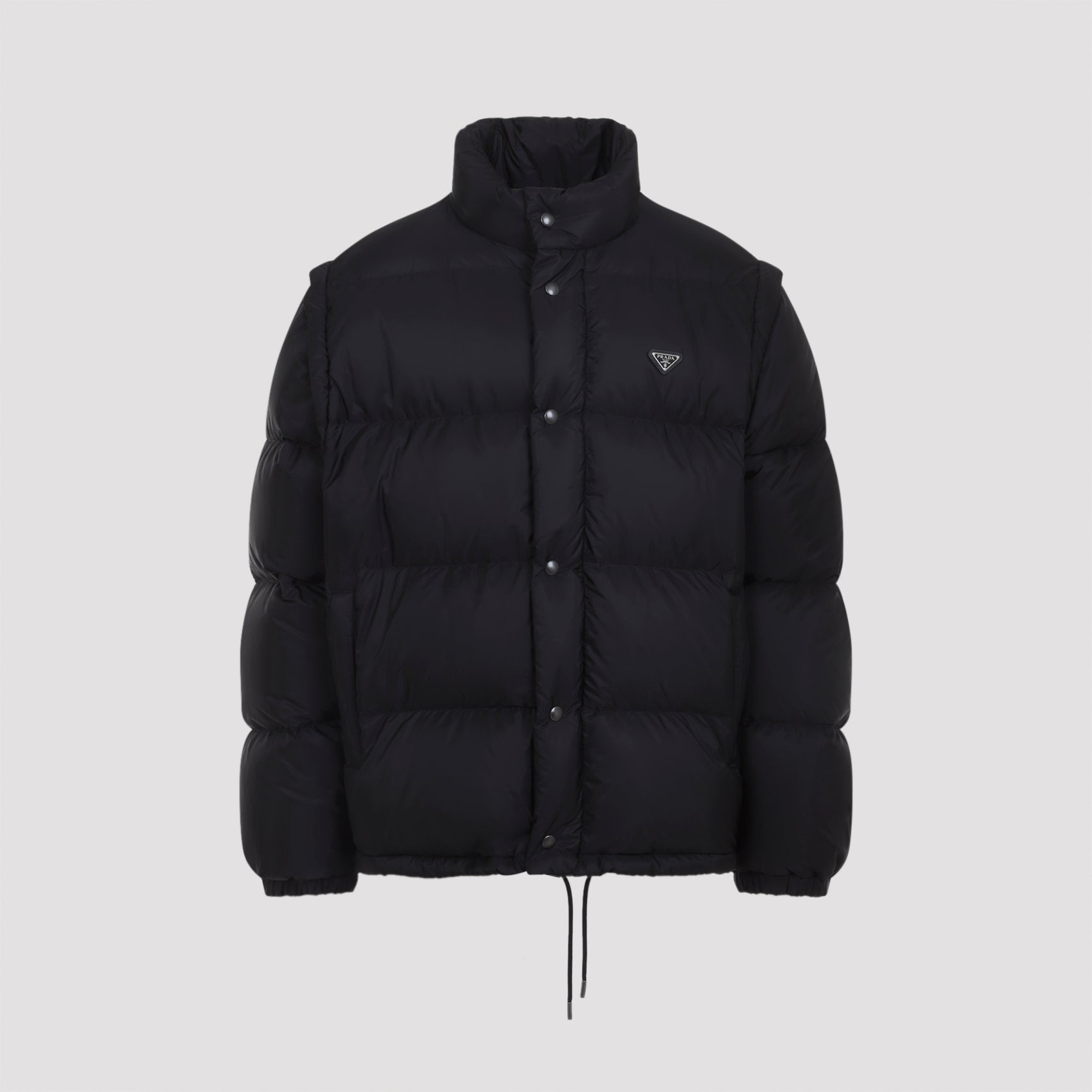 Men's Down Puffer Jacket in Polyamide with 90% Down & 10% Feather