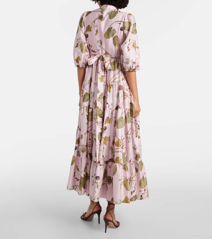Floral cotton shirt dress