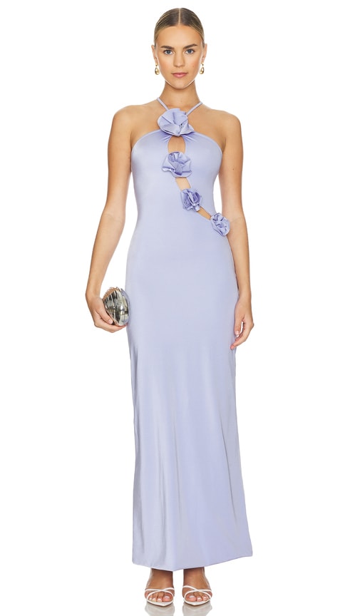 Maygel Coronel ROBE MAXI LIRI en Lavender