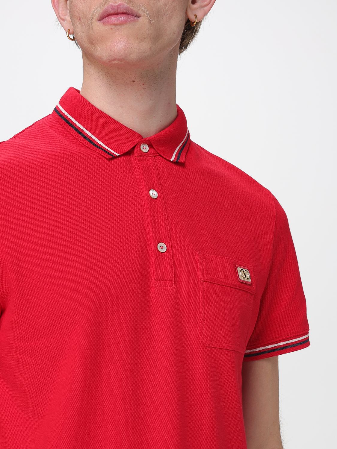 Polo Shirt Men color Red