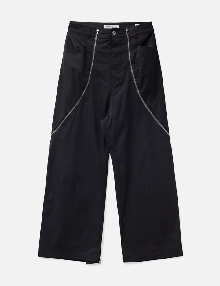 Black Zip Trousers