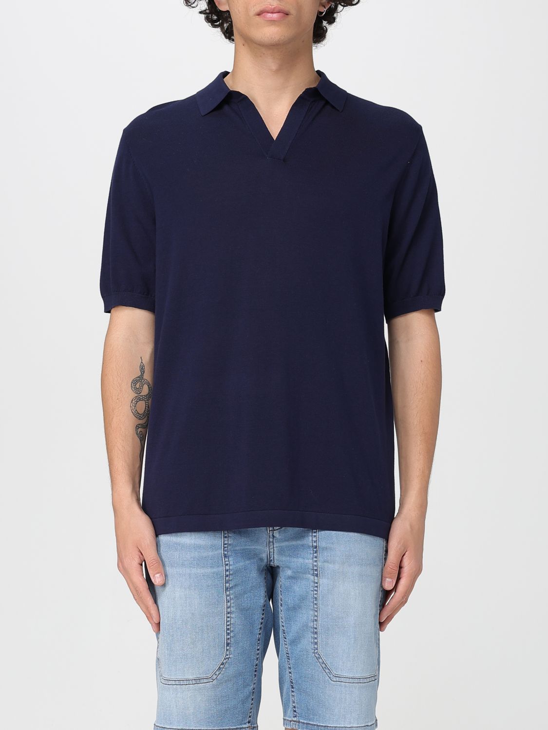 Polo Shirt MC2 SAINT BARTH Men color Navy