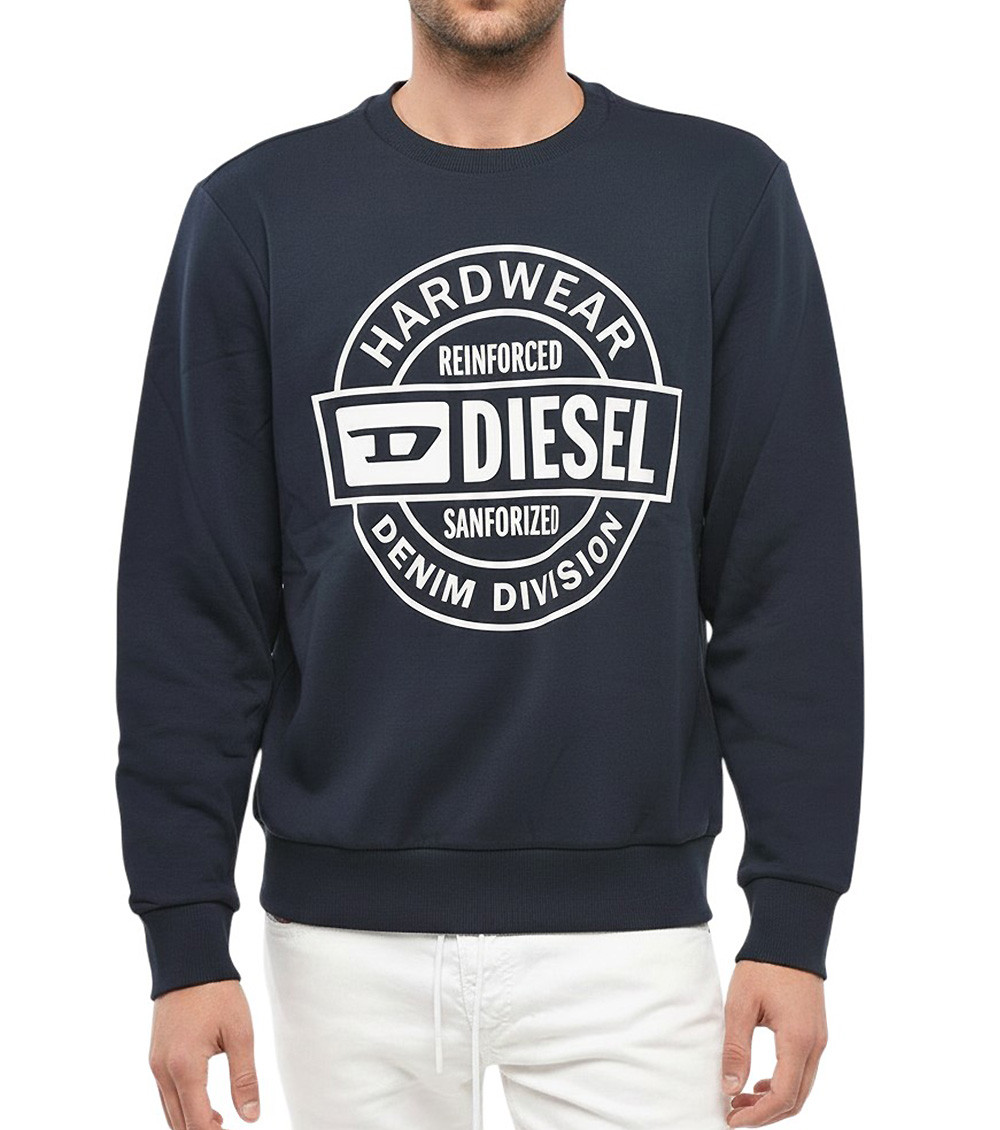 Navy Blue Logo Sweatshirt