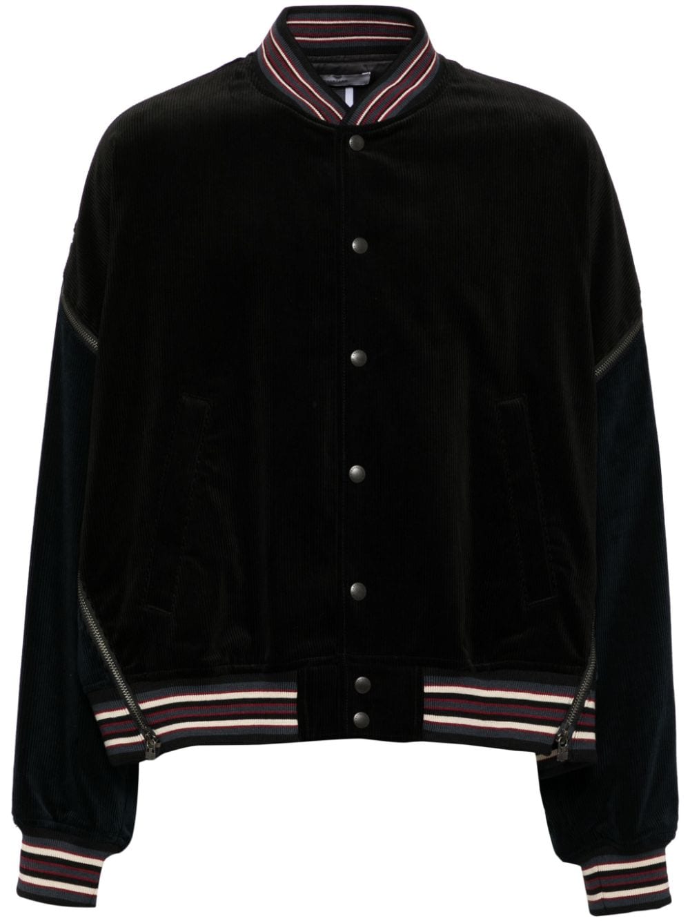 Corduroy zipper jacket - Blue