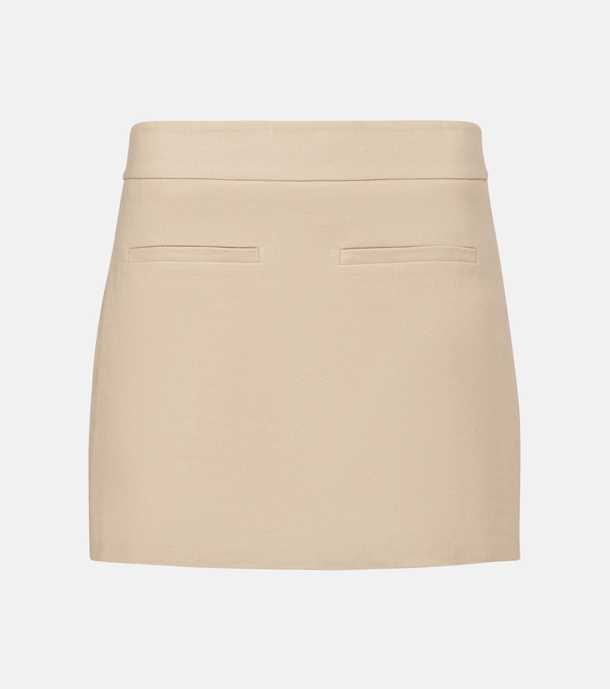 Alvara linen-blend skort