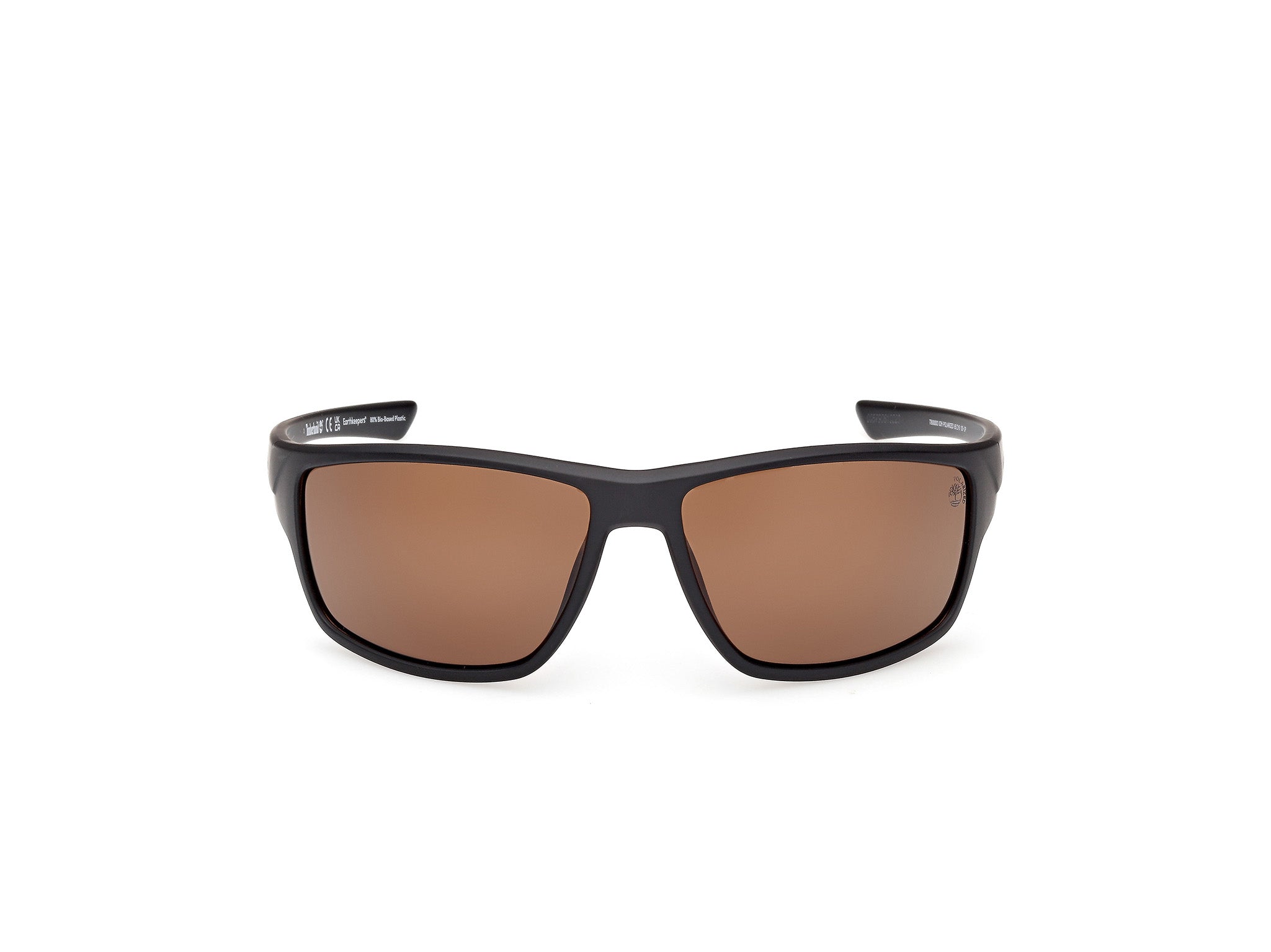 Timberland Man Timberland TB00003 02H Sunglasses Injected Black Brown Squared Polarized