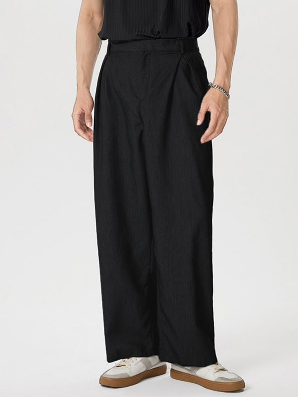 Men's Casual Loose Wide-leg Pants SKUG90031 - Black / S