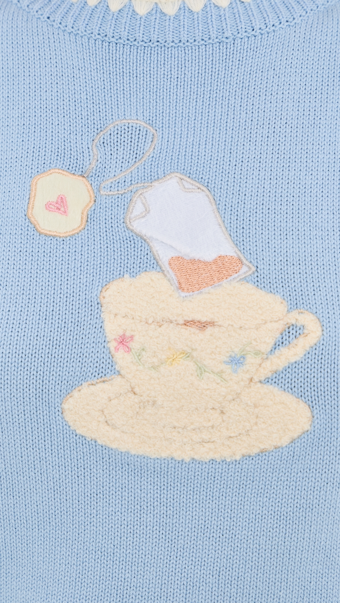 Teacup Knitted Tank Blue