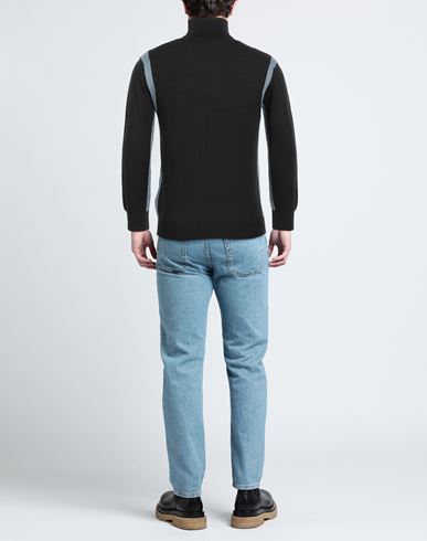 Man Turtleneck Black Size M Acrylic, Wool