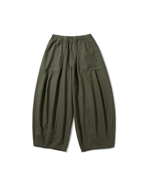 Herringbone Fatigue Balloon Pants
