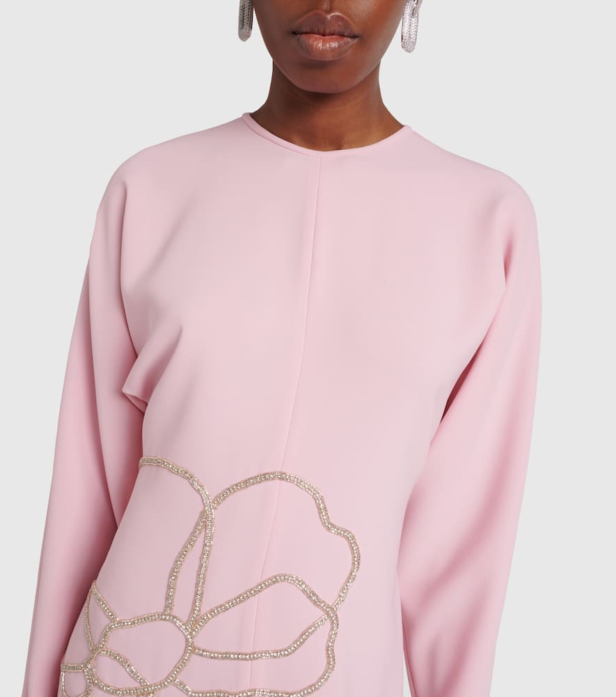 Avenna embellished crêpe midi dress