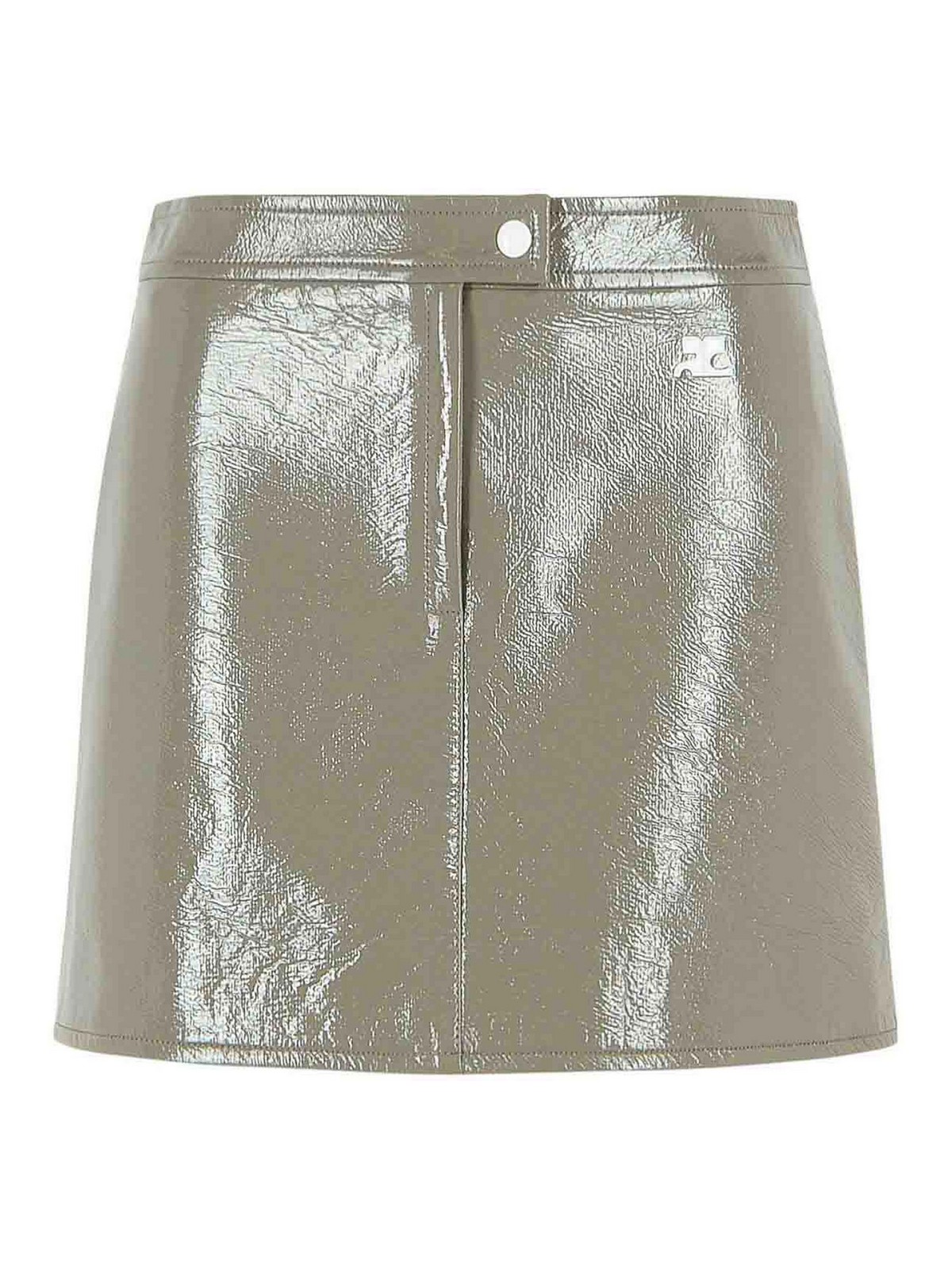 Reedition Grey Polyester Blend Miniskirt