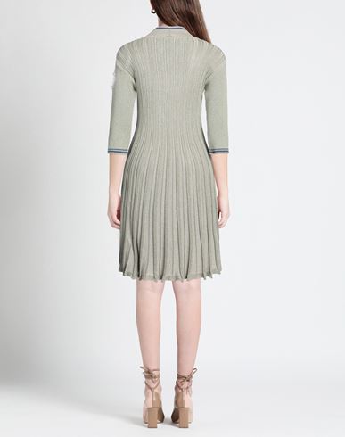 Woman Midi dress Khaki Size 6 Viscose, Polyamide, Polyester