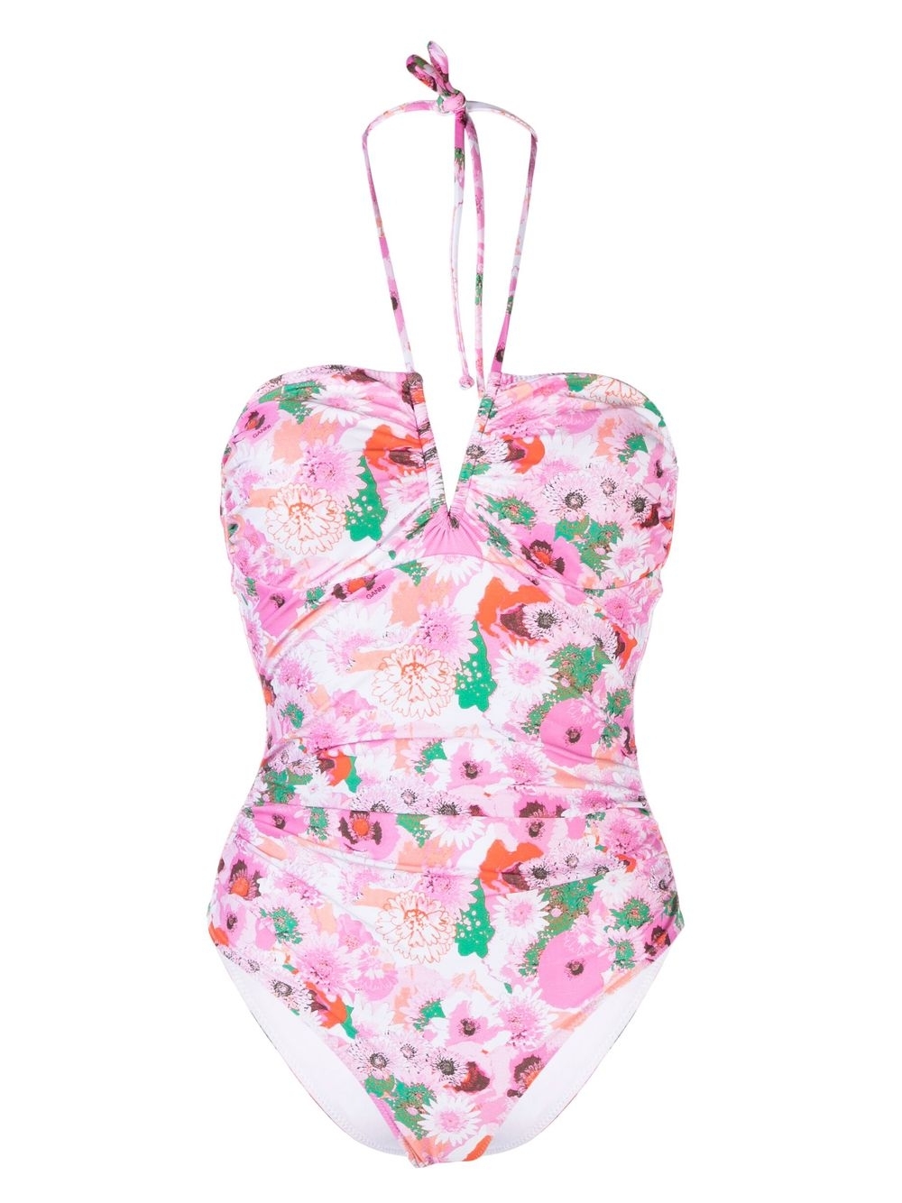 Floral-print swimsuit - Pink