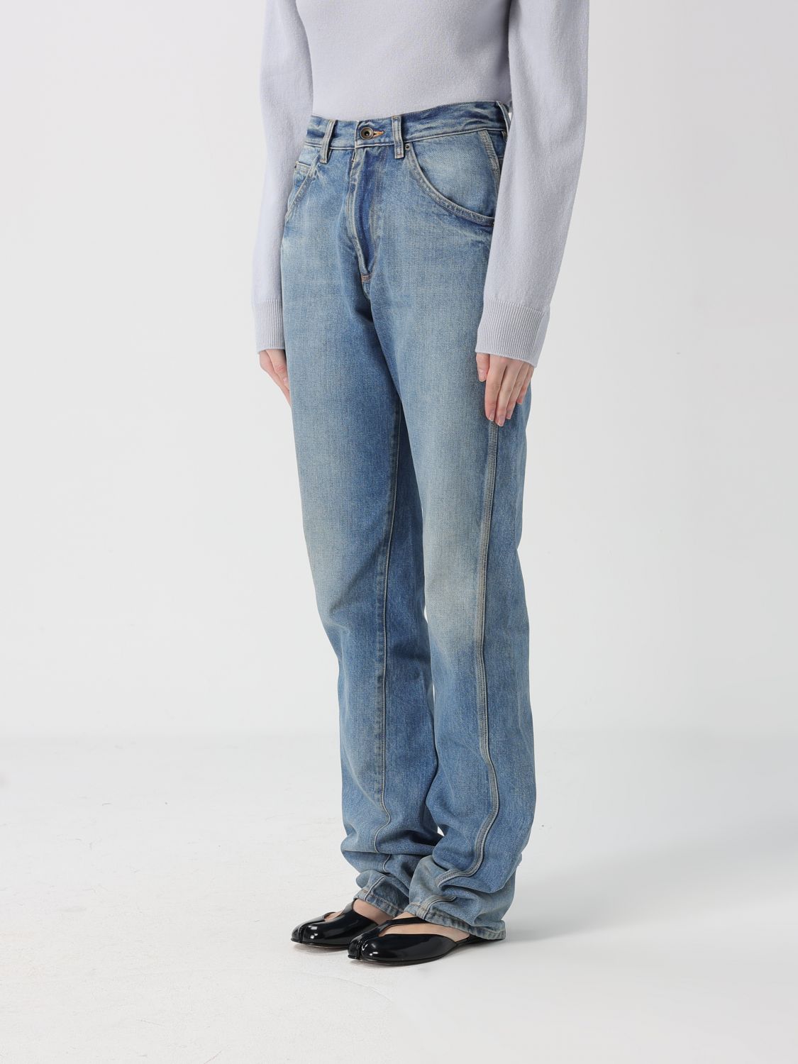 Jeans Woman color Gnawed Blue