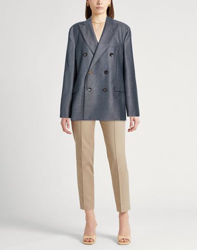 Woman Blazer Blue Size 2 Virgin Wool, Polyamide