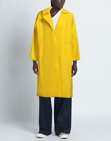 Woman Coat Yellow Size S Polyester