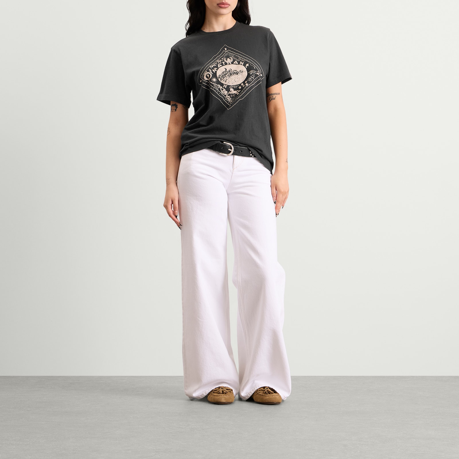 Women's Étoile Zewel Logo T-Shirt Faded Black