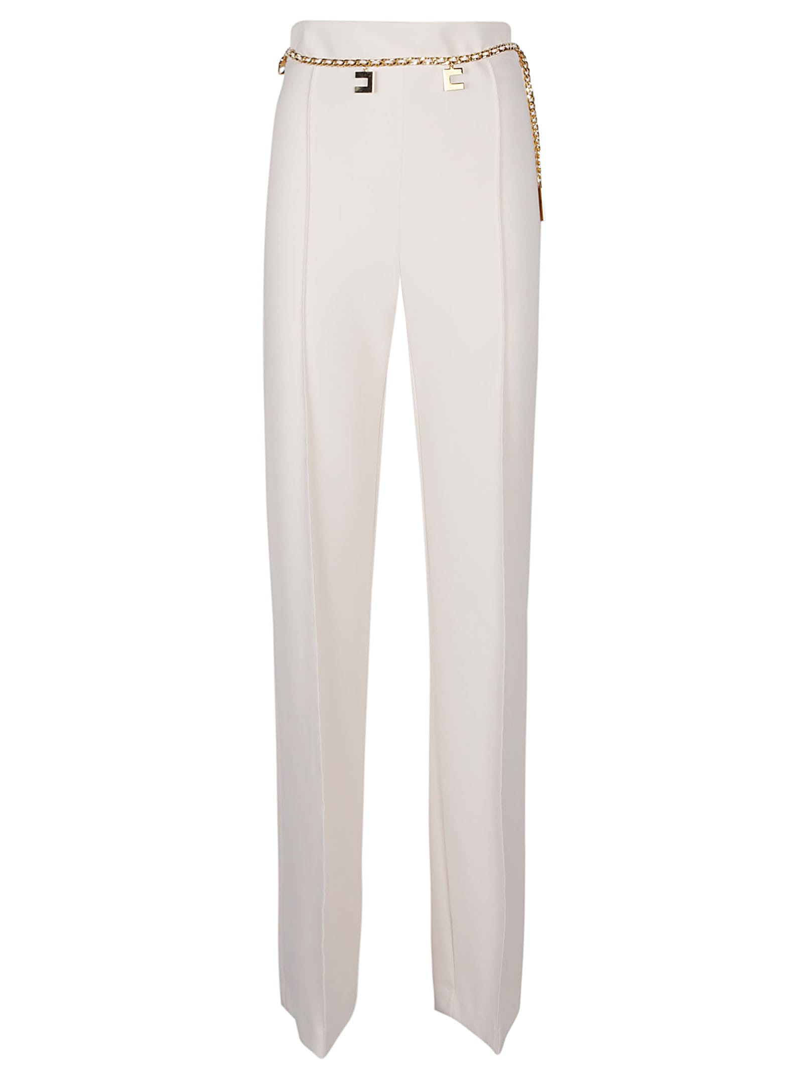 Palazzo Trousers In Stretch Crepe