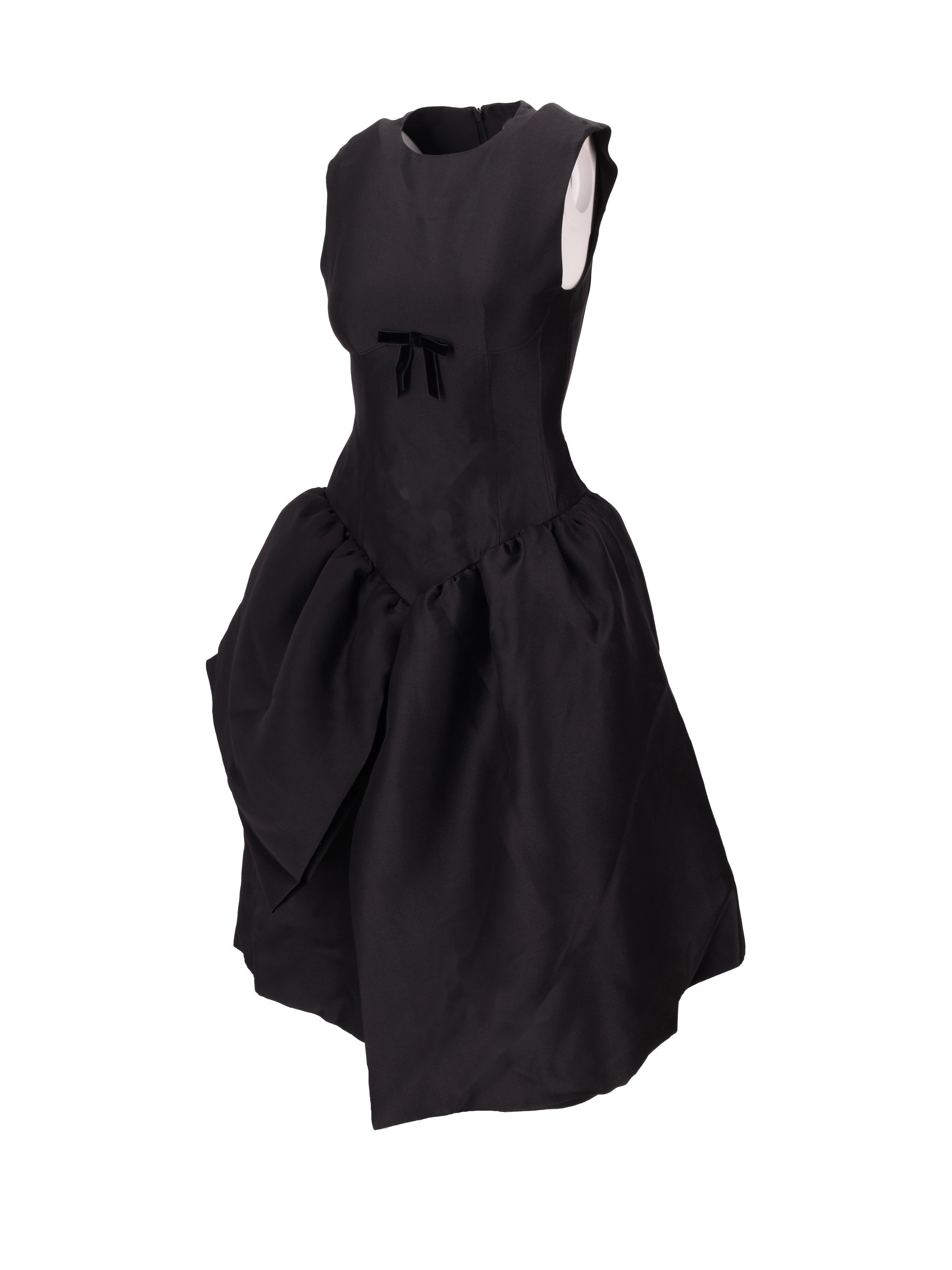 Shushu Tong Abendkleid mit gesmoktem Einsatz