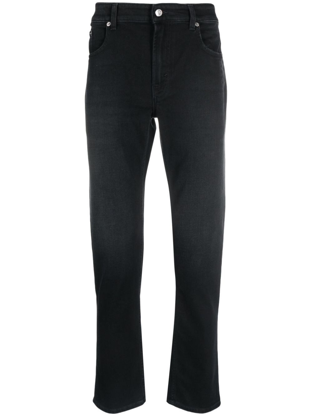 Corkey mid-rise slim-cut jeans - Black