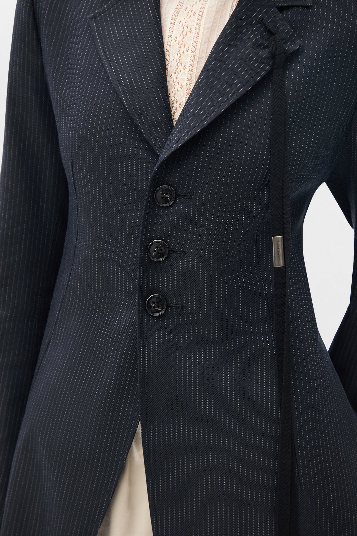 Abke X-long Open Front Fitted Coat