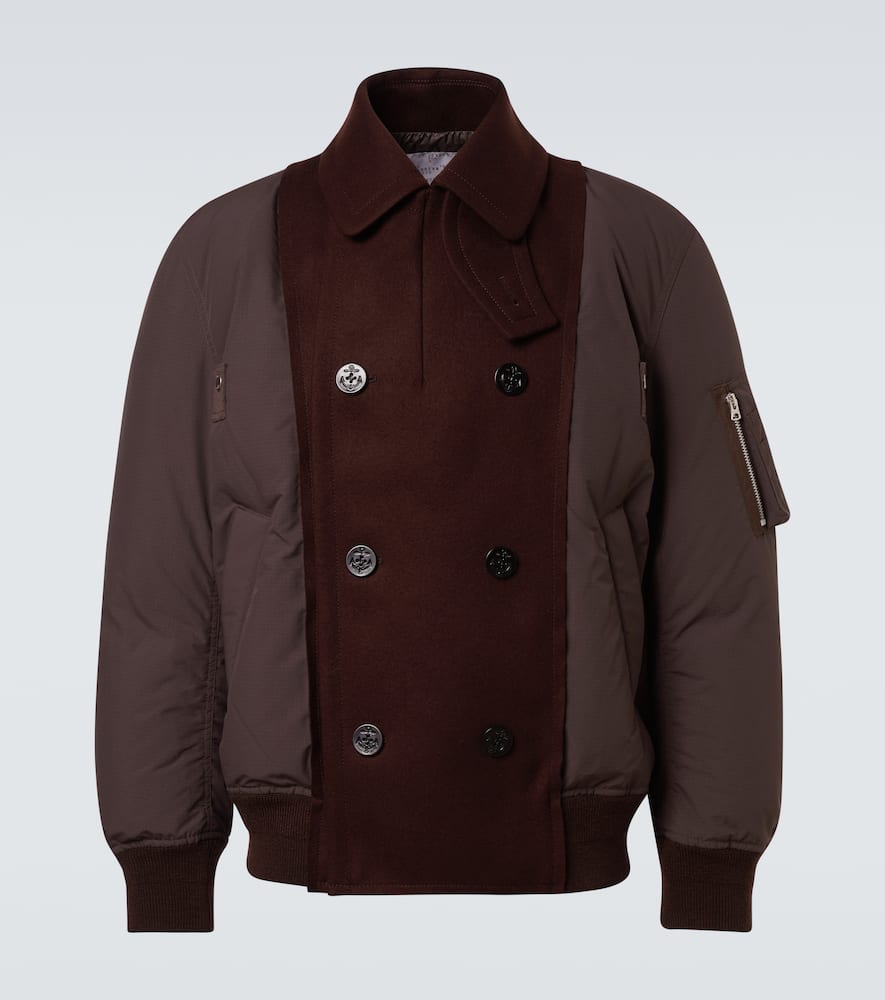 Wool puffer jacket