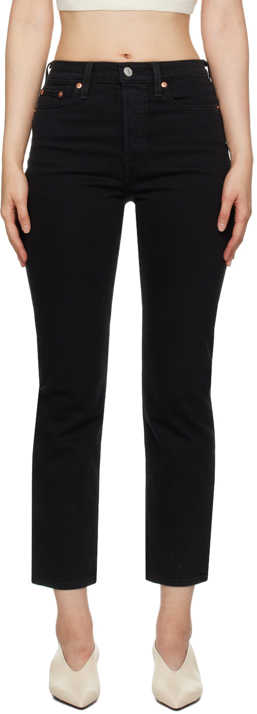 Levi's Black Wedgie Straight Fit Jeans