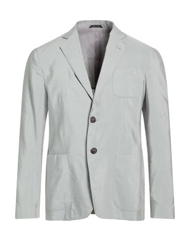 Man Blazer Sage green Size 38 Silk, Polyamide