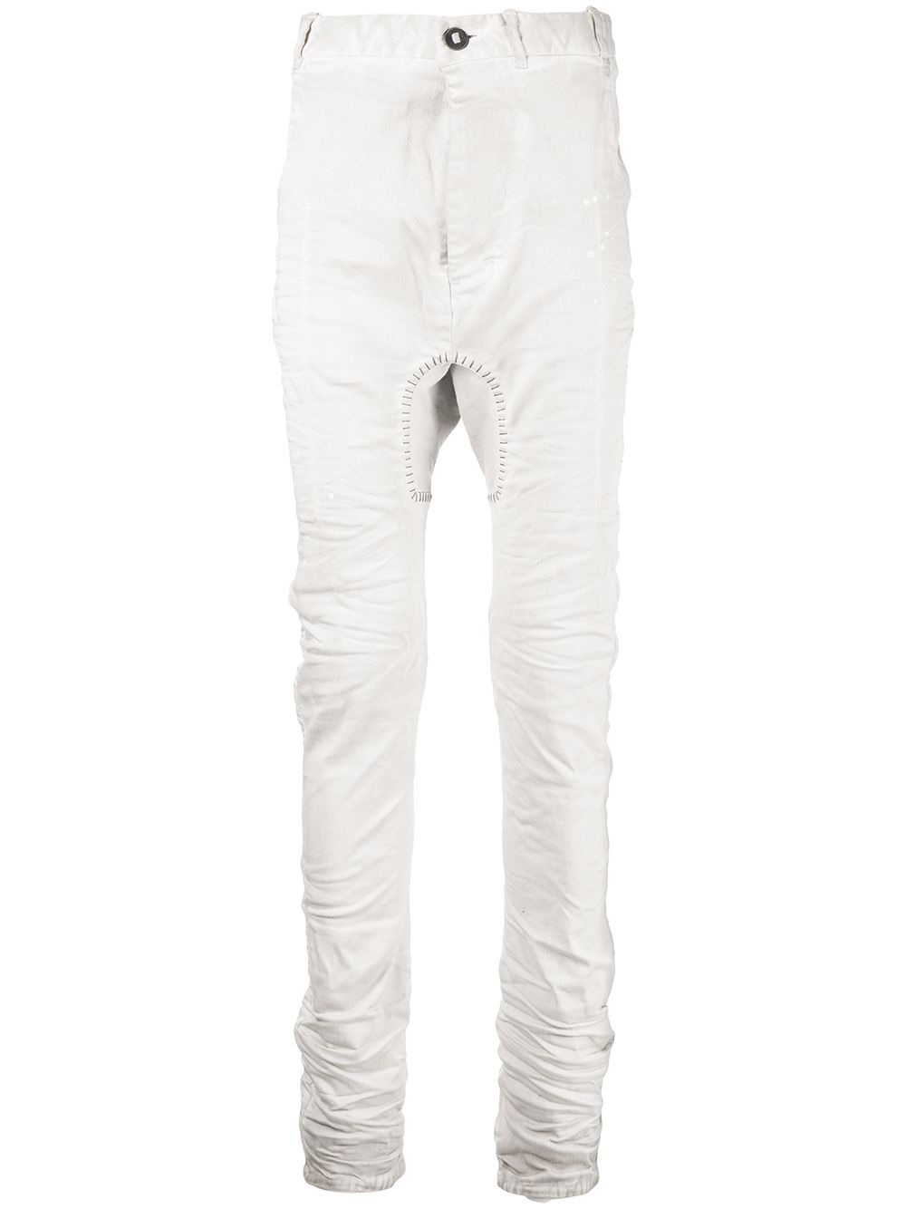 Stitch-detail skinny-cut jeans - Grey