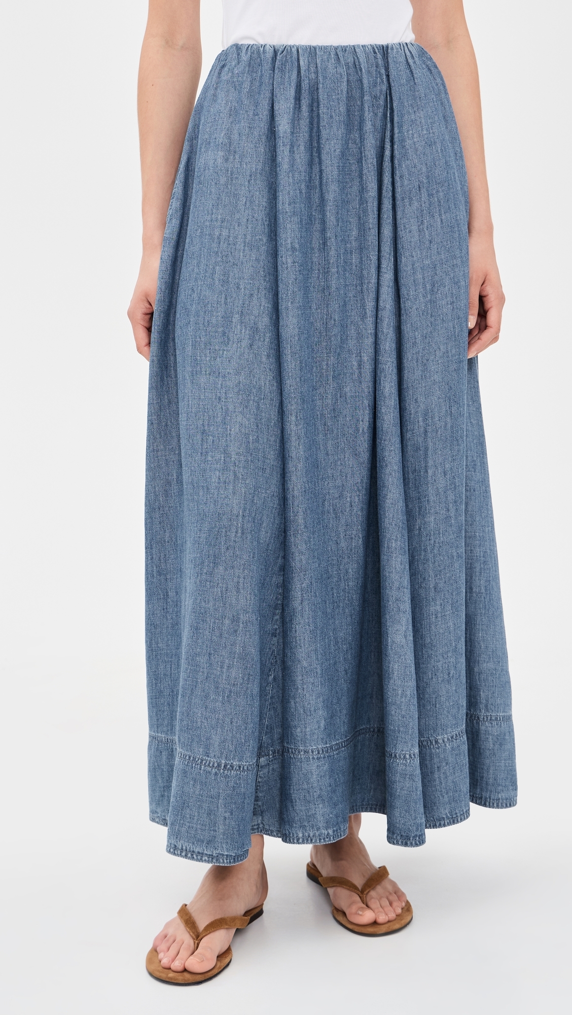 Tried & True Chambray Nera Skirt River