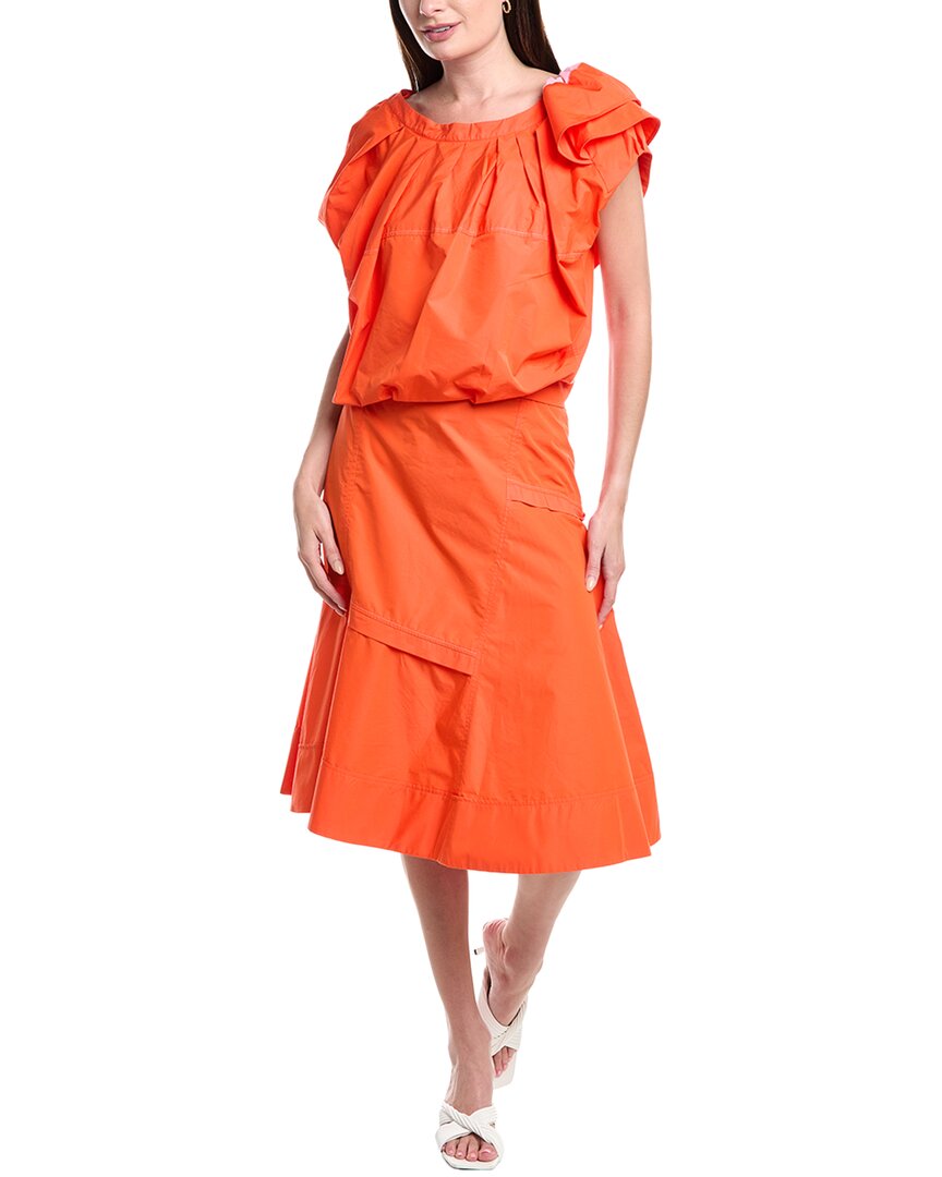 Poplin Midi Dress