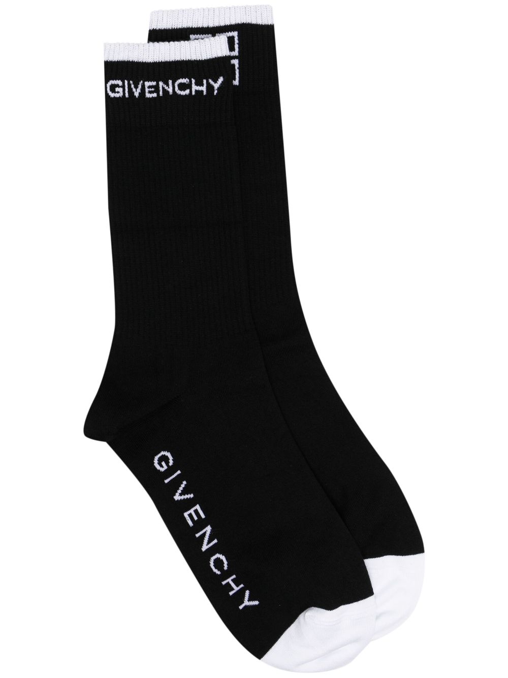 4G logo knit ankle socks - Black